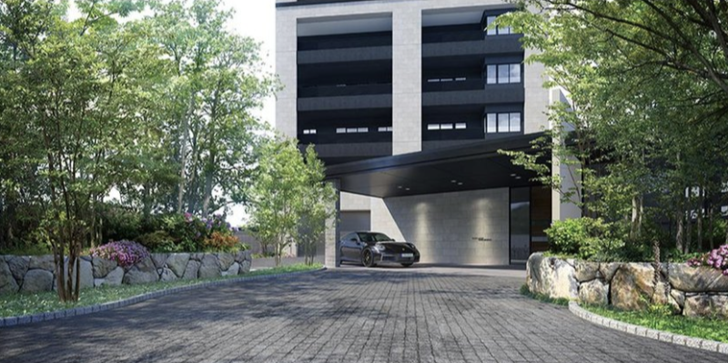 ファイル:グランドメゾン大濠公園ザ・タワーレジデンス エントランスアプローチ完成予想図.png