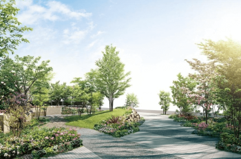 ブランニードタワー長居ガーデンスクエア　イーストガーデン完成予想図