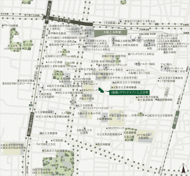 ファイル:現地周辺地図 グランドメゾン160924.png