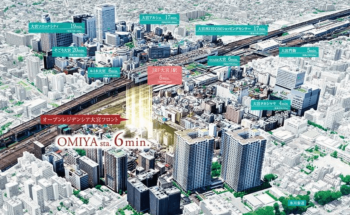 オープンレジデンシア大宮フロント　周辺写真CG合成