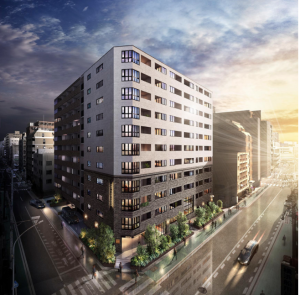 デュフレ横浜石川町（THE LIGHTHOUSE）　外観完成予想CG