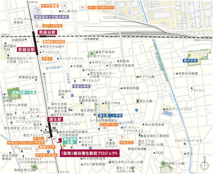 ファイル:現地案内図 越谷160924.jpg
