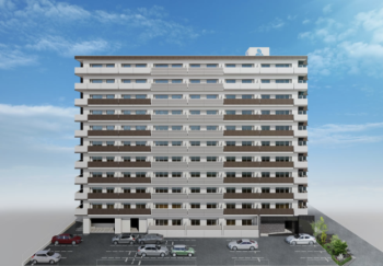 アルファスマート福富南公園　外観完成予想図1