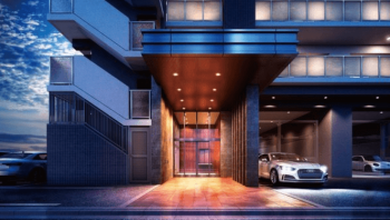 クレアホームズ盛岡中央通　エントエランスアプローチ完成予想図