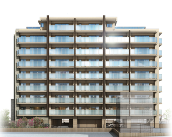 サンメゾン姪浜駅南　外観完成予想CG2