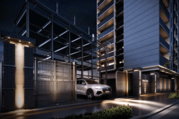 セントエクシア大町駅前　駐車場ゲート完成予想図