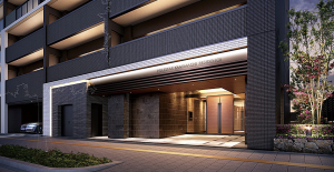 ポレスター上町レジデンス　エントランス・アプローチ完成予想図