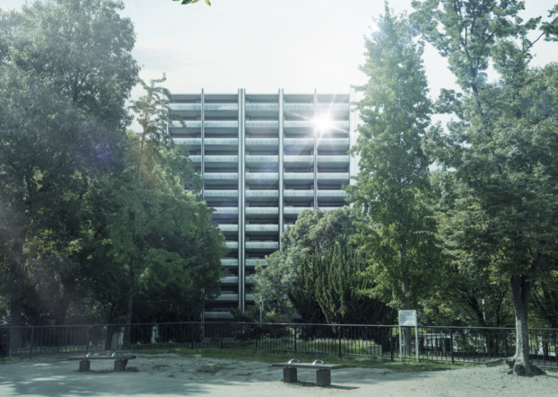 ファイル:ラシュレ新大阪 外観完成予想CG 周辺写真合成.png