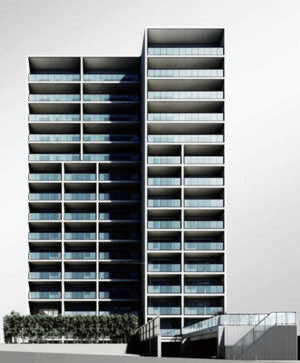 アトラス青山レジデンシャル　外観完成予想図（北側）