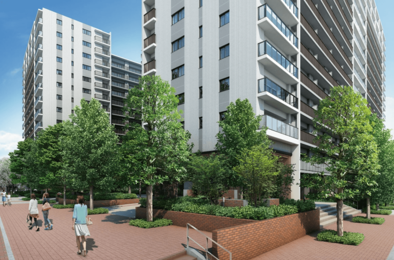 ファイル:シティテラス金町 レンガ広場完成予想CG.png