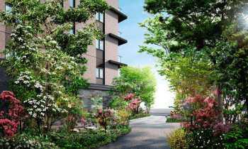 バウス朝霞根岸台　エントランスアプローチ完成予想CG 1