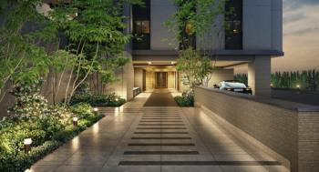 レ・ジェイド高槻南松原　エントランスアプローチ完成予想図【The Front】