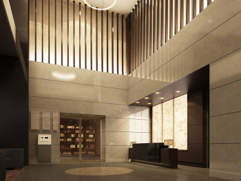 ロイヤルガーデンタワー岡山幸町　エントランスホール完成予想CG