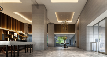 茨木ICO CITY East Court　エントランスホール完成予想CG