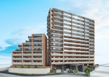 アクタス博多グランミライ　外観完成予想図