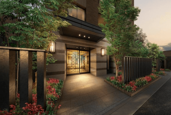 パラドール烏丸御所南グランデ　エントランスアプローチ完成予想図