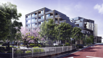 クレヴィア新宿中落合 EAST ／ WEST　外観完成予想図