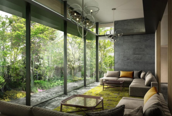 グランドメゾン六本松ザ・テラス　エントランスホール完成予想CG