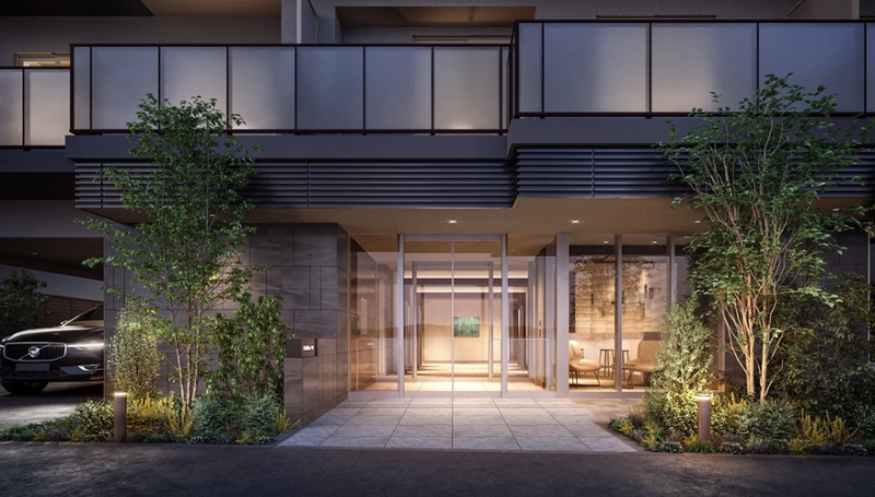 ファイル:Brillia（ブリリア）町屋 エントエランスアプローチ完成予想図.png