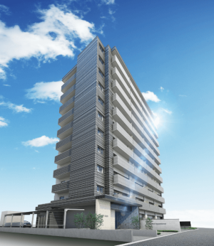 アルファスマート高崎緑町　外観完成予想（南西）