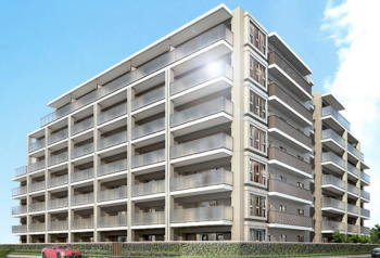 ウィザースレジデンス仙台富沢　外観完成予想CG