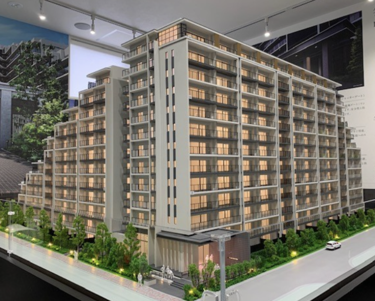 ファイル:シティハウス堤通雨宮町 完成予想模型.png