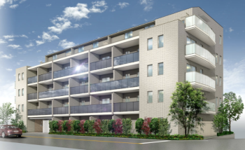 デュオヴェール氷川台　外観完成予想CG