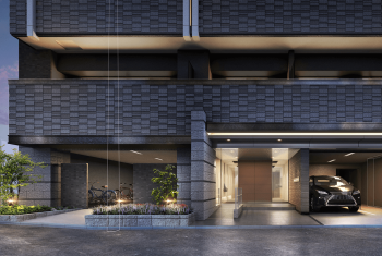 プレサンス ロジェ 名駅南　エントエランスアプローチ完成予想図