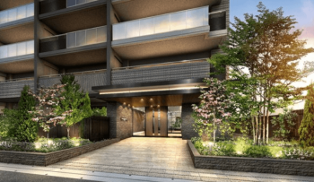 ポレスター佐久平駅南レジデンス　エントランスアプローチ完成予想図