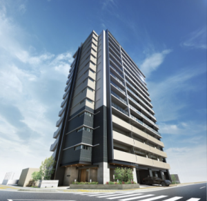 アルファステイツ平之町IIセントラルマーク　外観完成予想図1