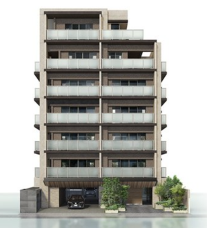 フリーディア西新プレミアム　外観完成予想図