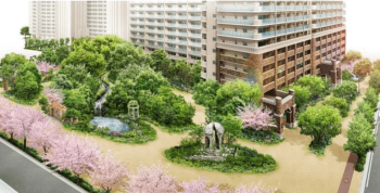 リバーガーデン上町一丁目　外観完成予想図2