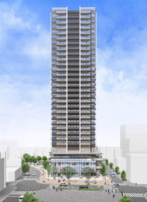 平井五丁目駅前地区第一種市街地再開発事業　外観完成予想図