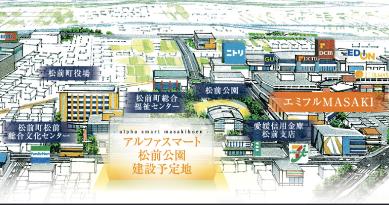 ファイル:アルファスマート松前公園 建設予定地周辺イラスト.png