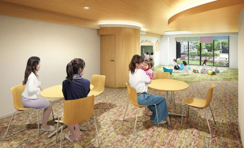ファイル:ガーデンハウス越谷レイクタウン ママズラウンジ兼キッズルーム完成予想CG.png