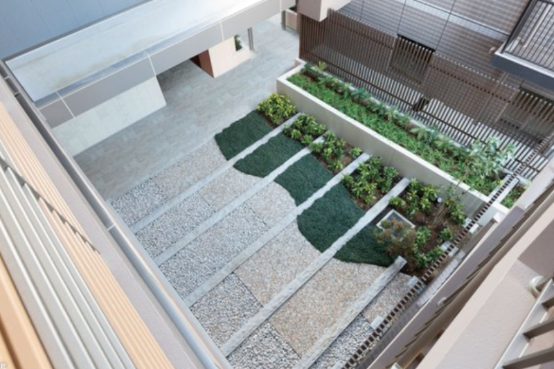 ファイル:パークシティ柏の葉キャンパス サウスフロント 中庭.png