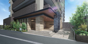 オーヴィジョン大竜　エントランスアプローチ完成予想CG