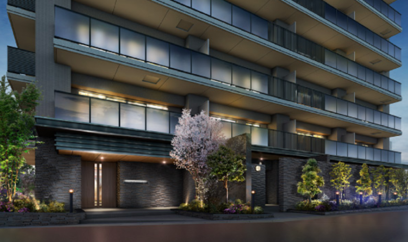 ファイル:サンメゾン岐阜長良エルド エントランス完成予想図.png