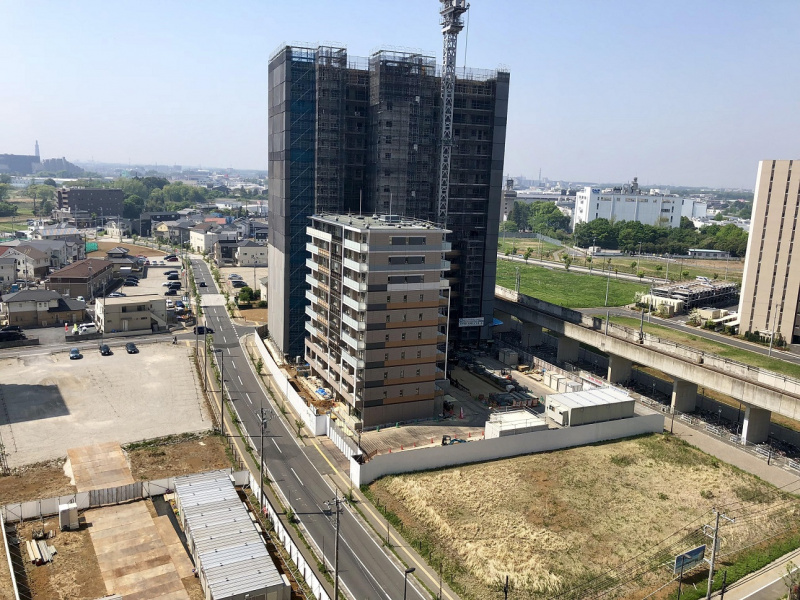 ファイル:パークシティ柏の葉キャンパス サウスフロント建設現場（2018.4.22).jpg