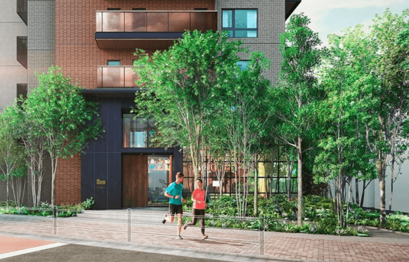 ファイル:ライオンズ南千住グランプレイス エントエランスアプローチ完成予想図.png