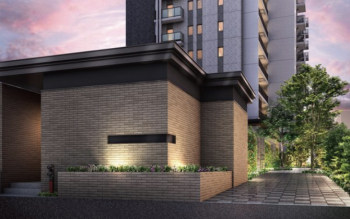 （仮称）ローレルコート津桜橋グランドパレス　エントランスアプローチ完成予想図