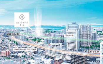 グランドオーク千早　周辺写真CG合成