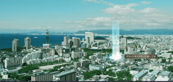 グランド・サンリヤン百道一丁目　周辺写真CG合成