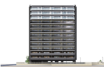 アメイズマンション ネオス山鹿中央通　外観完成予想図