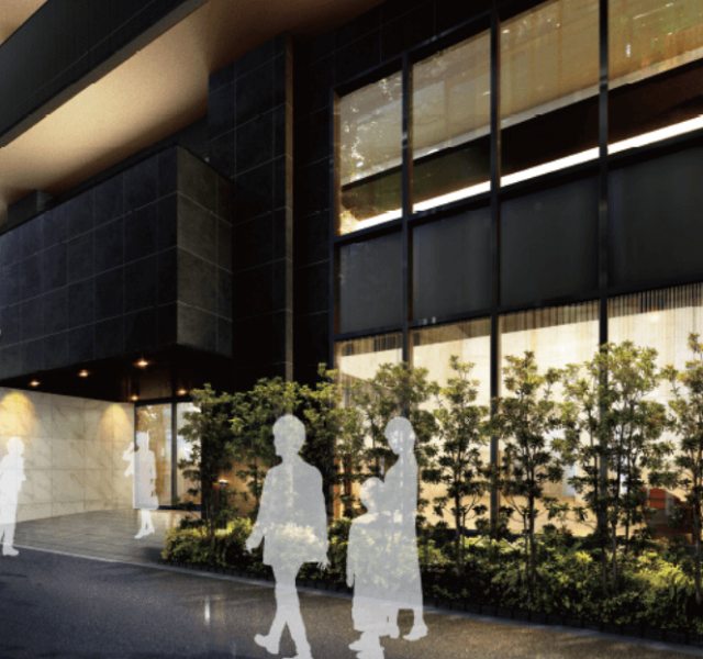 ファイル:プレサンス ロジェ 此花アライブマークス エントエランスアプローチ完成予想図.png