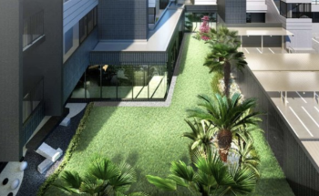 プレサンス ロジェ 瑞穂ガーデン　中庭完成予想図2