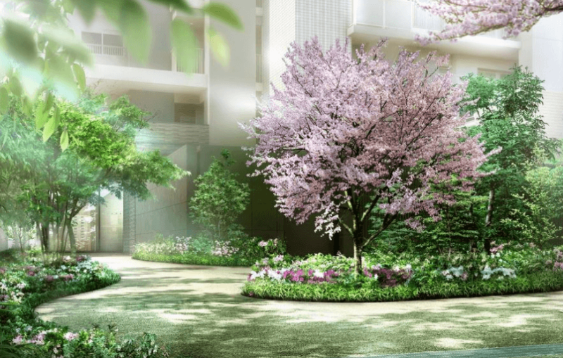 ファイル:ユニハイム東住吉フォレスト エントランスアプローチ完成予想図.png