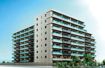 オーベル草加谷塚レジデンス　外観完成予想図