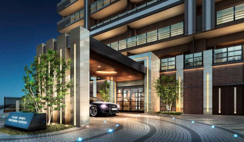 ファイル:クレアホームズ徳島末広 ザ・リバーレジデンス エントランスアプローチ完成予想CG.png