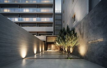 ジオ京都桂川テラス　エントエランスアプローチ完成予想図